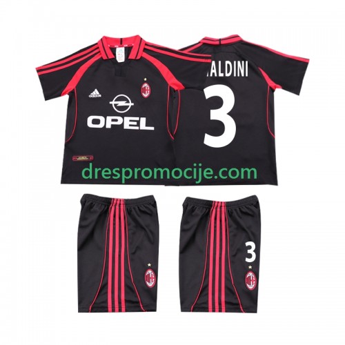 A.C. Milan MALDINI 3 2000 2001 Dres Retro Dječji Treći Kratkih Rukava A.C. Milan MALDINI 3 2000 2001 Dres Retro Dječji Treći Kratkih Rukava